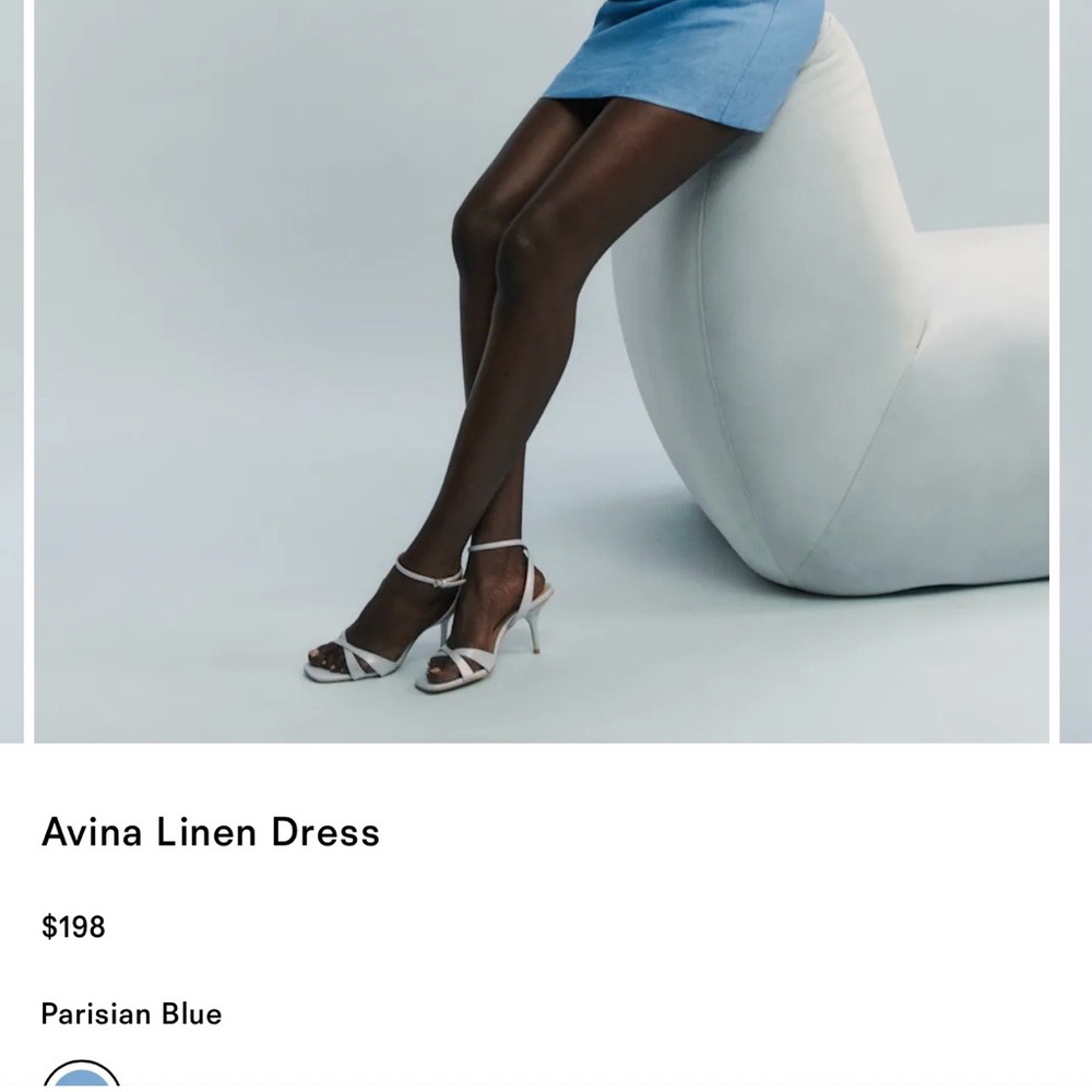 Reformation Sky Blue Mini Dress - Picture 5 of 5